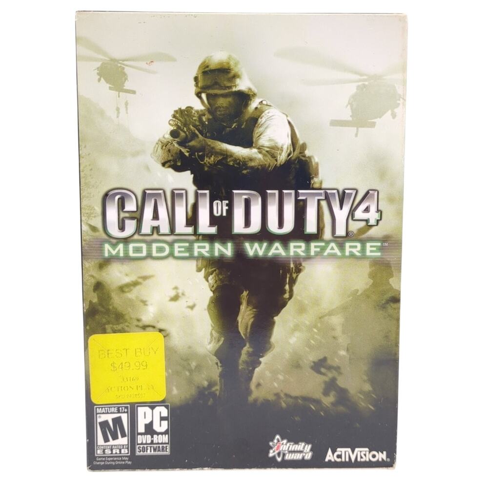 Call of Duty 4 Modern Warfare PC Video Game Activision FPS Multiplayer